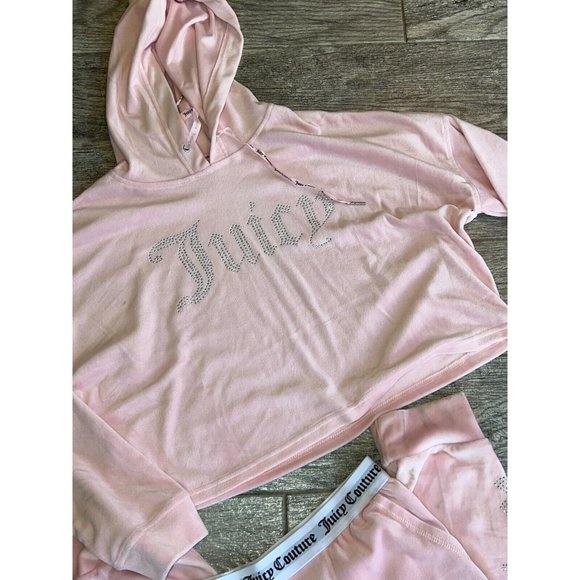 Juicy Couture‎ Sweatsuit Y2K Joggers Track Set Pink Barbiecore Large Womens - Picture 1 of 13